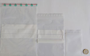 Bild 01: Probentüten mit Zip-/Druckverschluss in verschiedenen Größen